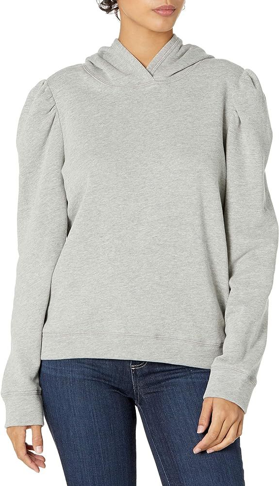 Cable Stitch Women's Hooded Puff Shoulder Sweatshirt | Amazon (US)