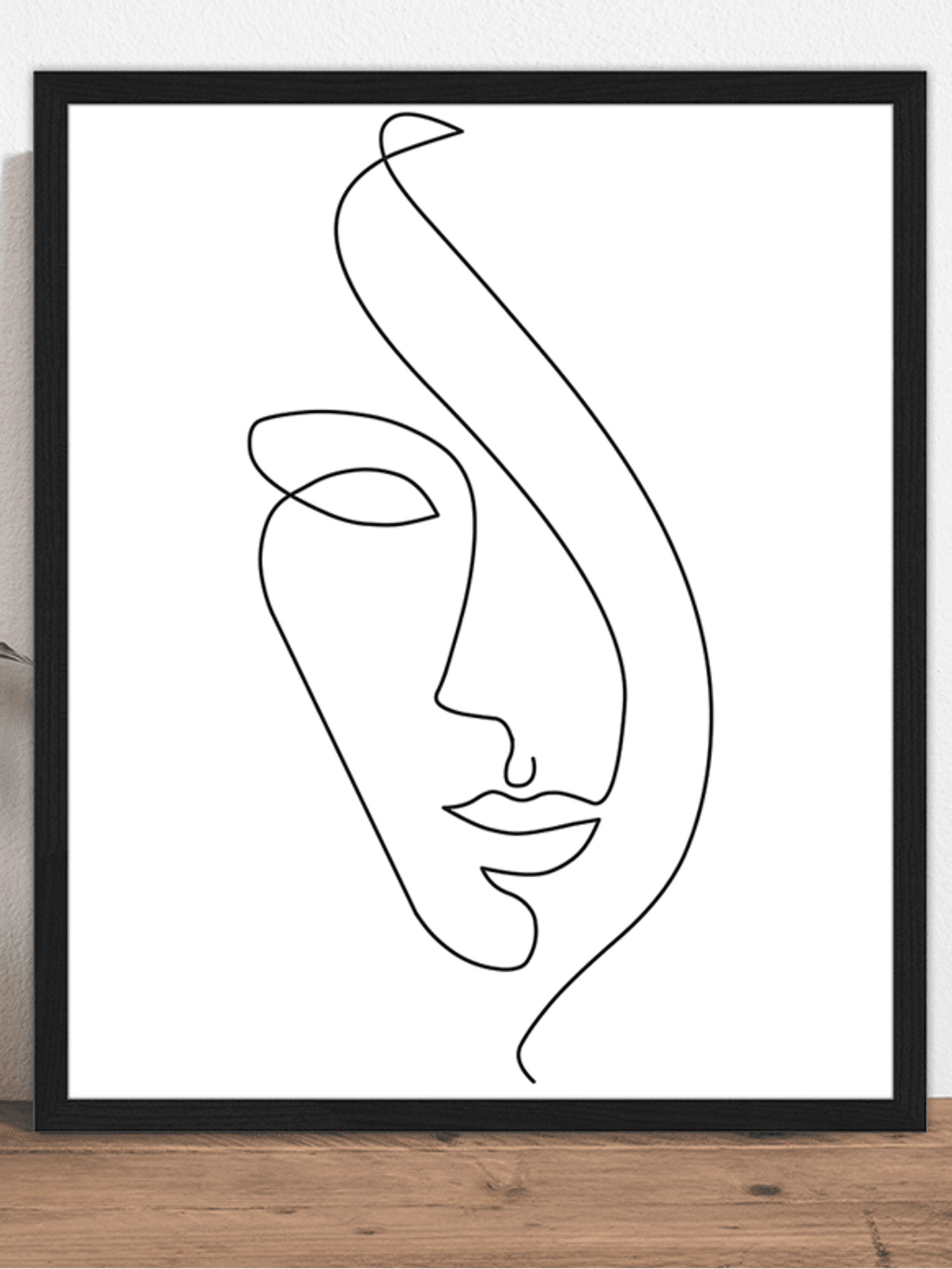 Ingelijste digitale print Abstract Face II | Westwing EU