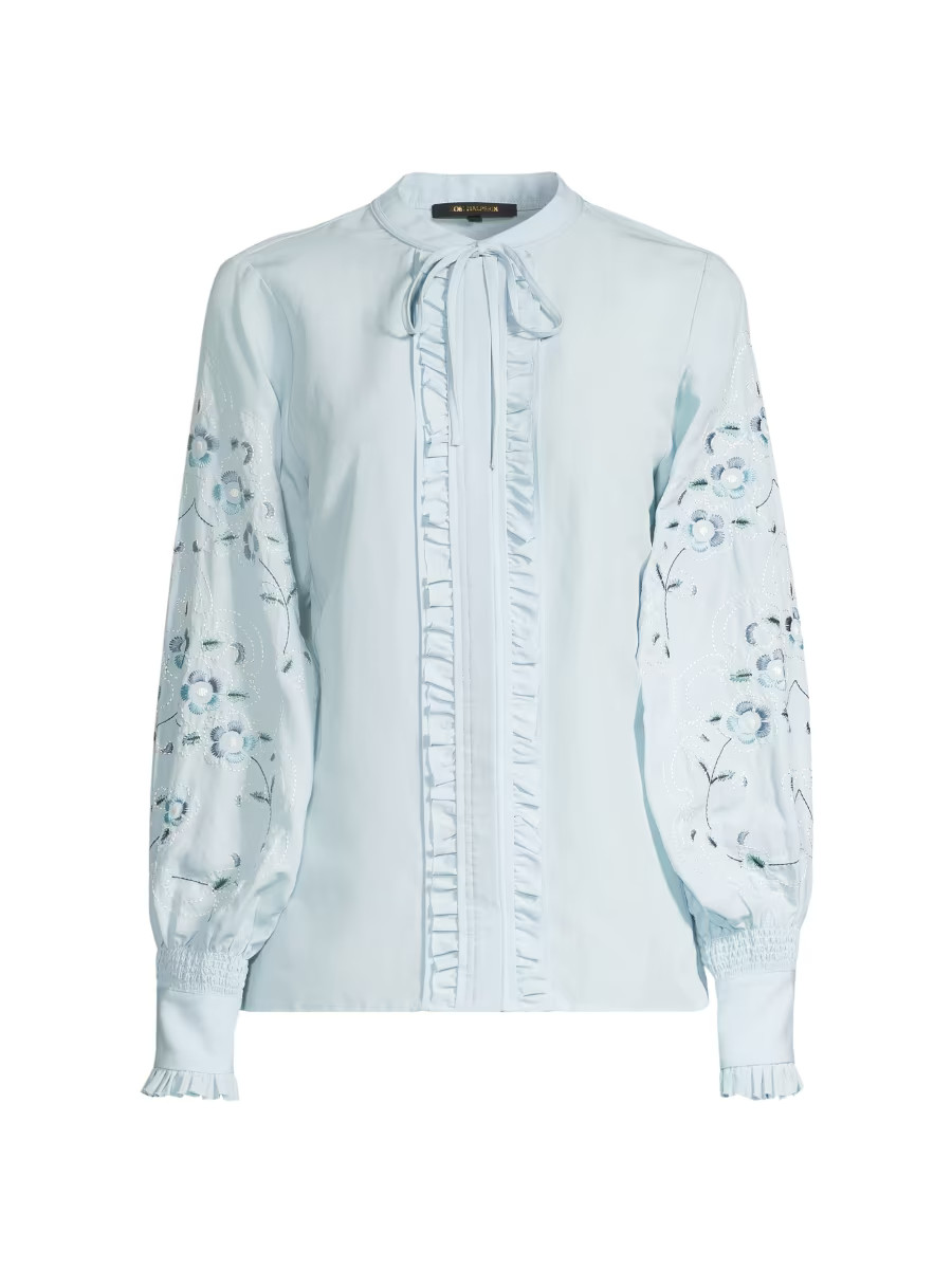 Kobi Halperin Luisa Embroidered Blouse | Saks Fifth Avenue