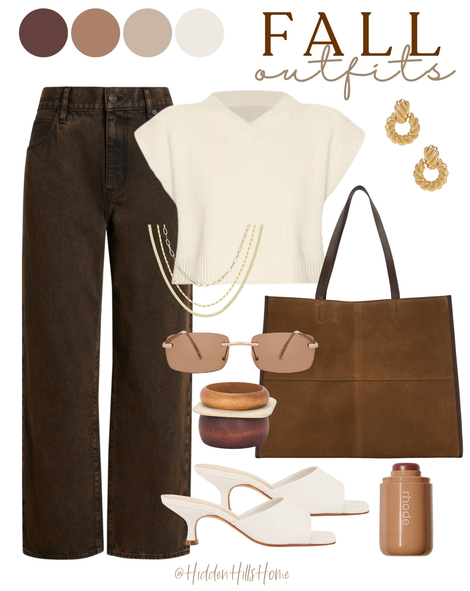 Fall outfit ideas! Cute fall jeans, fall crop sweater, free people, mules, fall bag, purse, outfit inspiration 

#LTKSeasonal #LTKSaleAlert #LTKFindsUnder100