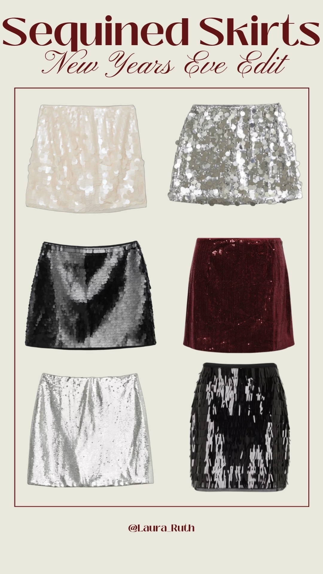 Sequins = NYE non-negotiable ✨ These sequin mini skirts are still in stock and the easiest way to elevate your New Year’s Eve outfit. Style with a simple knit, heels, and you’re ready for midnight. Sequin skirts

#LTKfestive #LTKpartywear #LTKuk