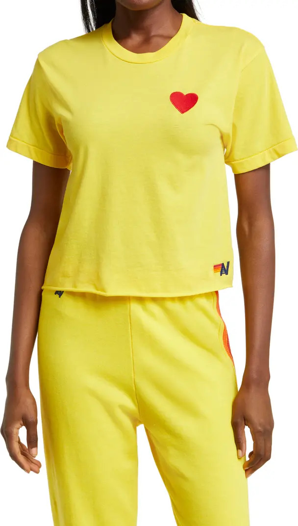 Heart Embroidered T-Shirt | Nordstrom