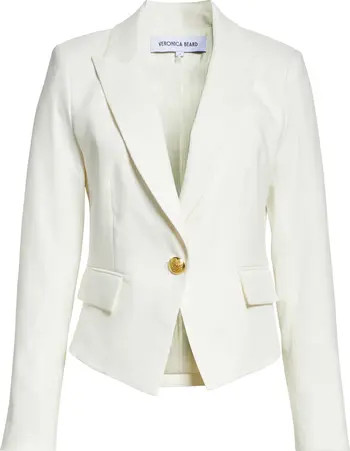 Veronica Beard Hosanna Linen Blend Dickey Jacket | Nordstrom | Nordstrom