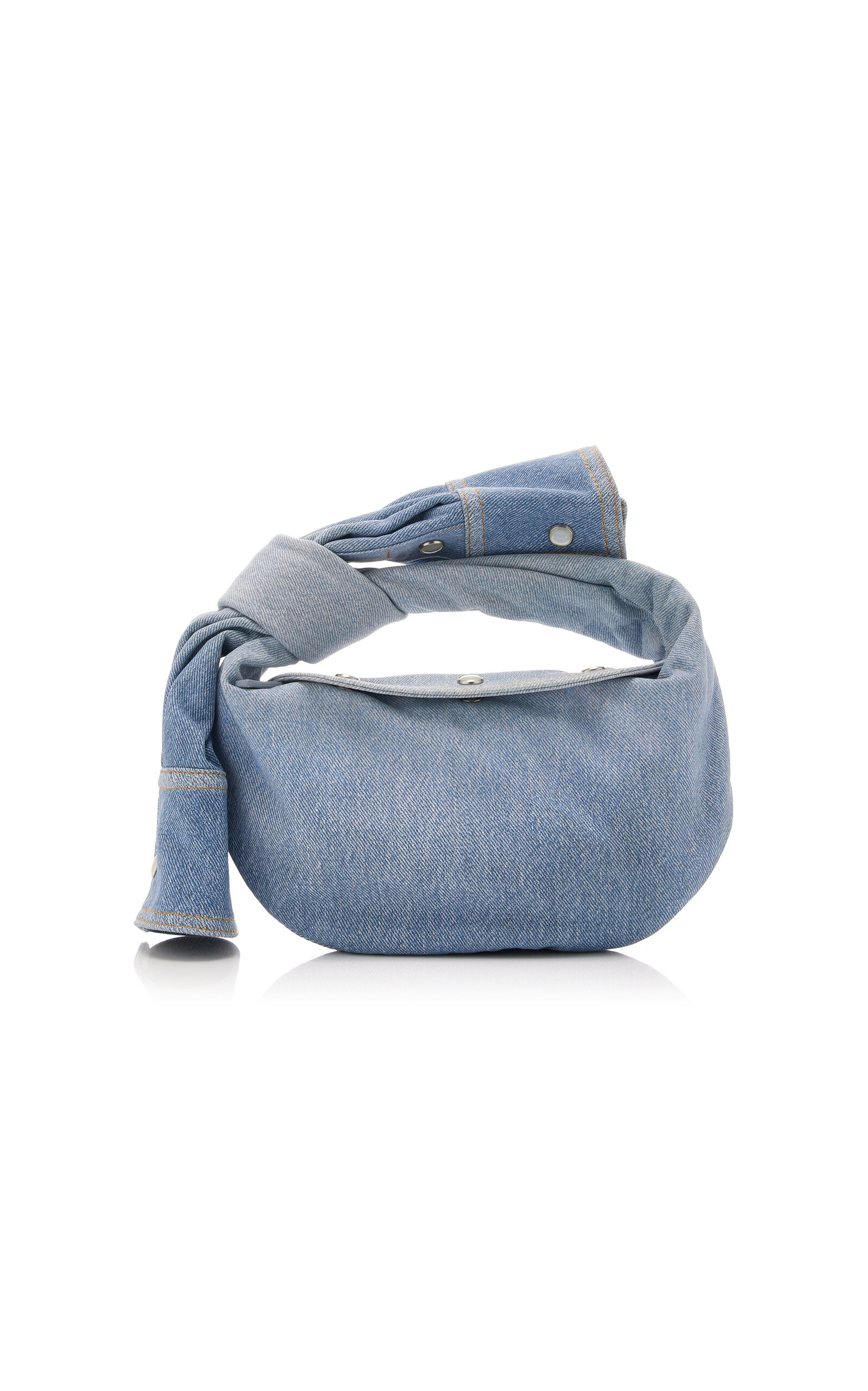 Bottega Veneta Mini Jodie Denim-Printed Leather Bag - Moda Operandi | Moda Operandi (Global)