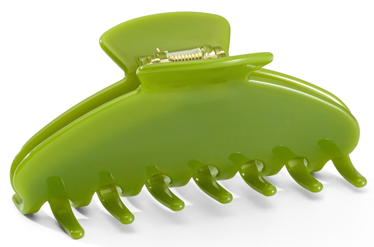 Large Colorful Green Acetate Hair Claw Clips for Women，4 Inch Cute Claw Clips for Thin & Medium Thick Hair Strong Hold French Style Hair Accessories Gift(Color-deep green) | Amazon (US)