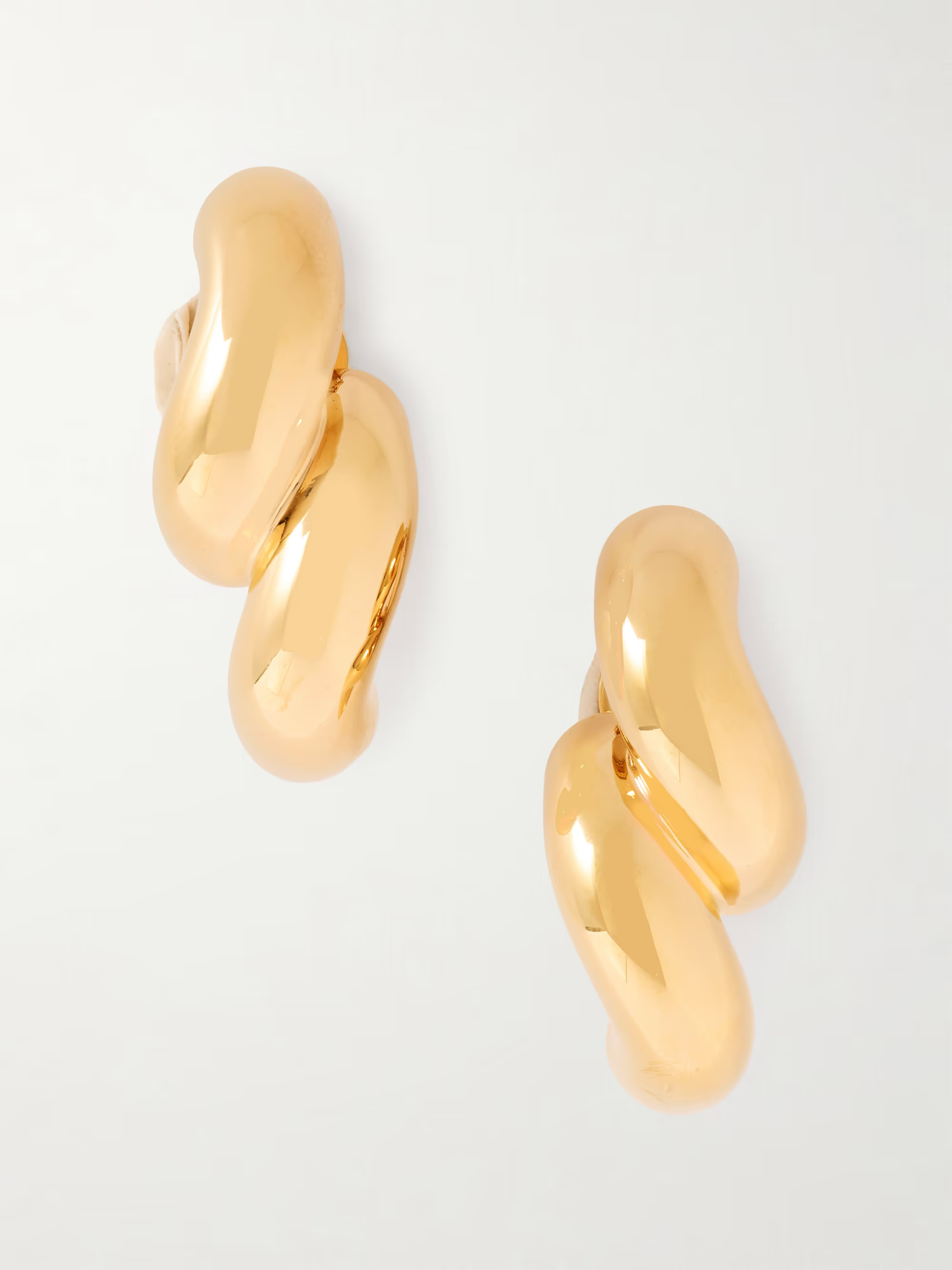 ALAÏA Gold-tone clip earrings | NET-A-PORTER (UK & EU)