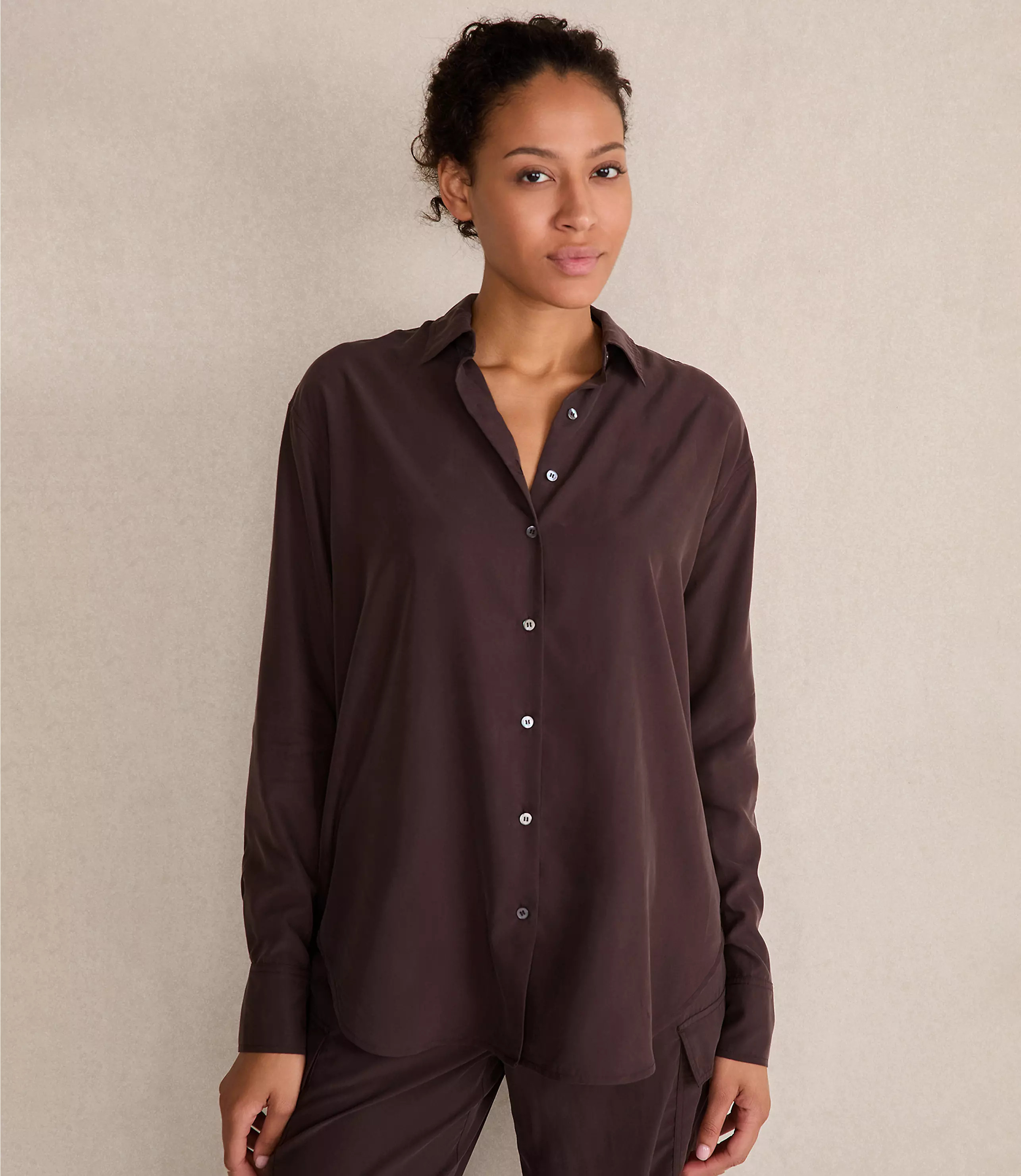 Haven Well Within The Daily Shirt in Drapey Modal | LOFT