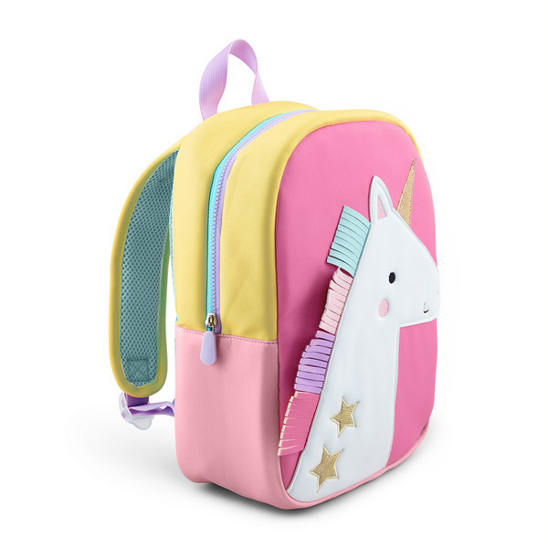 Mud Pie Kids Girl's Unicorn Neoprene Backpack in Pink | Exterior: 80% Sbr 20% Polyester Interior: 100% Polyester | Mud Pie