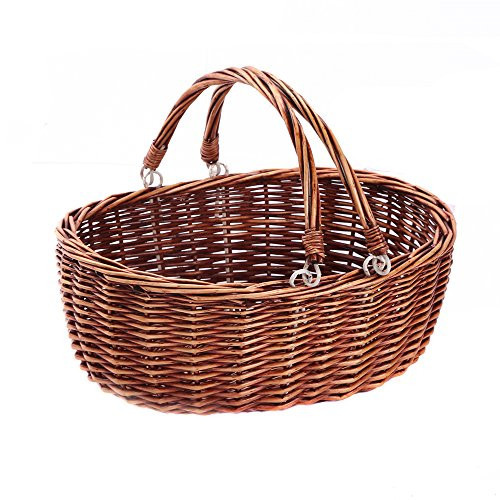 Wicker Picnic Baskets with Handles.Kingwillow. (Brown) | Amazon (US)