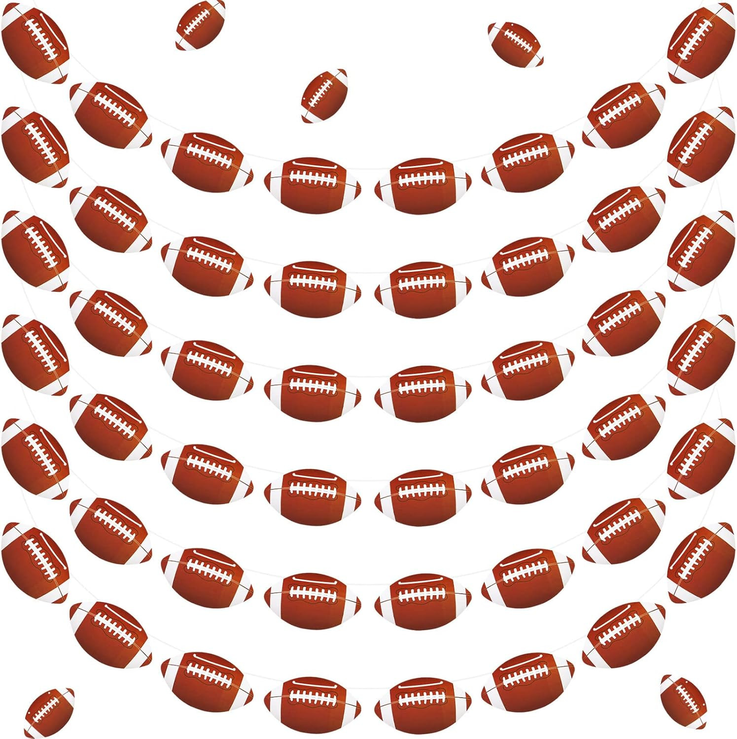 8 Pcs Football Garland Banners Football Bowl Game Day Sports Birthday Party Decoration Football B... | Amazon (US)
