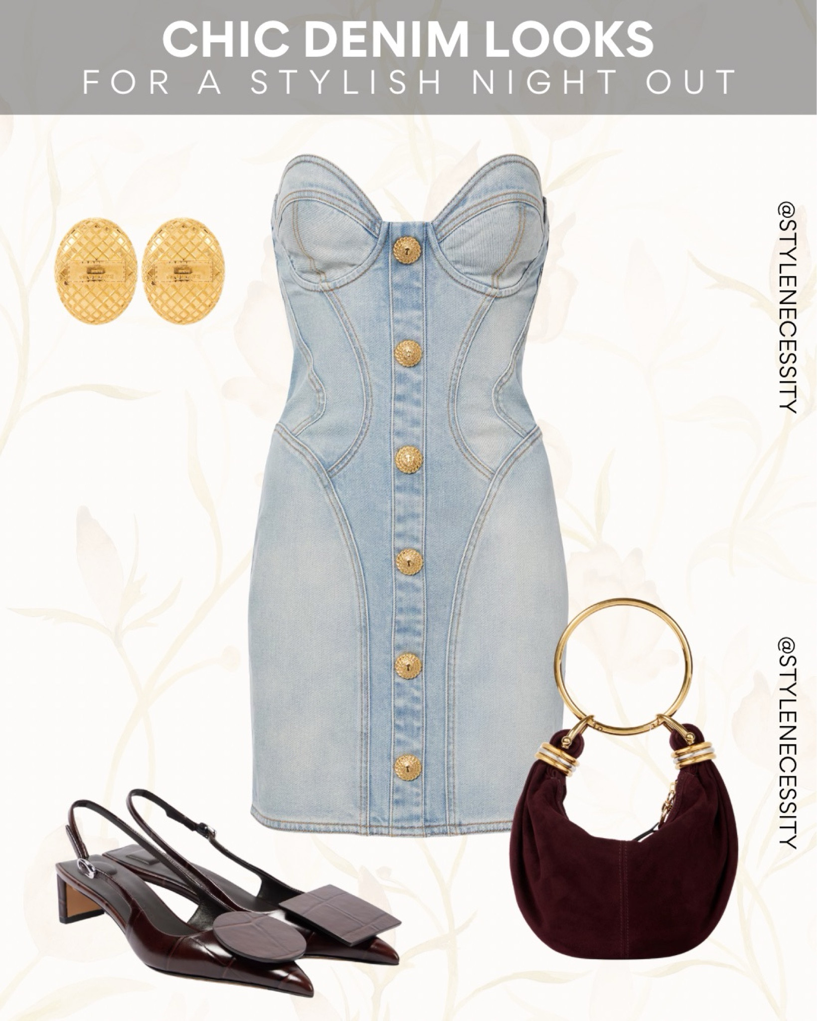 Turn heads effortlessly with this stunning denim dress! 💙✨ 

Perfect for a romantic date night, a stylish brunch, or an evening out. The structured silhouette, gold button details, and elegant accessories create the ultimate chic and sophisticated look. Pair it with sleek heels and a statement bag for a touch of glam! 👗👠

#DateNightOutfit #ElegantStyle #DenimFashion #ChicAndTrendy #FashionLover #OutfitGoals #WardrobeInspo #StreetStyleVibes #TrendAlert #LuxuryLook #TimelessFashion #WomensStyle #StyleNecessity #FashionForward #OOTD

#LTKpartywear #LTKuk #LTKstyletip
