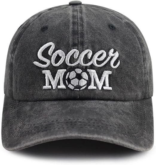 Soccer Equipment: Cute Soccer Graphic Baseball Hat for Women and Soccer Fans. The “Soccer Mom ... | Amazon (US)
