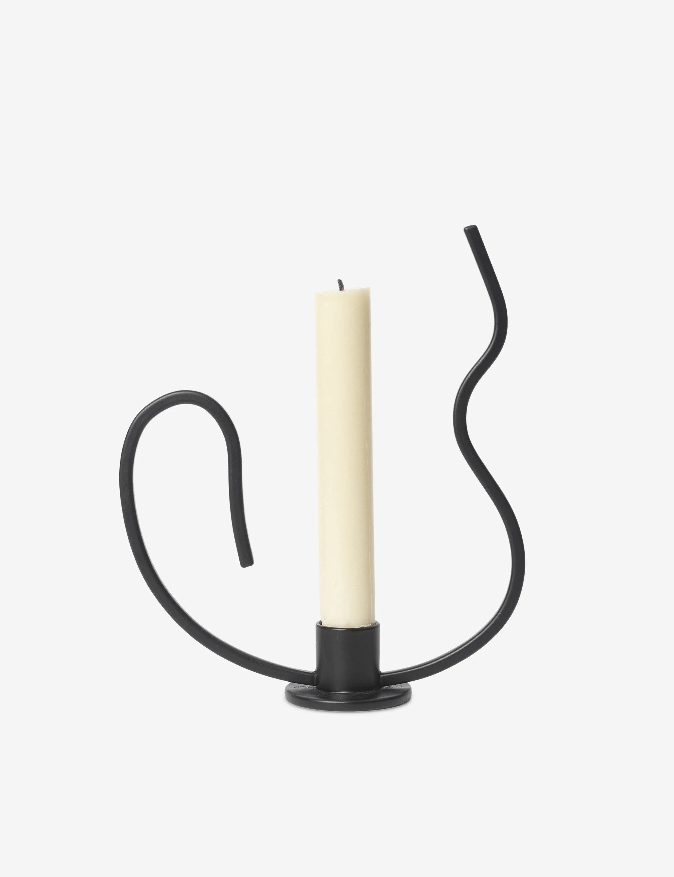 Valse Candle Holder by Ferm Living, Black | Lulu and Georgia 