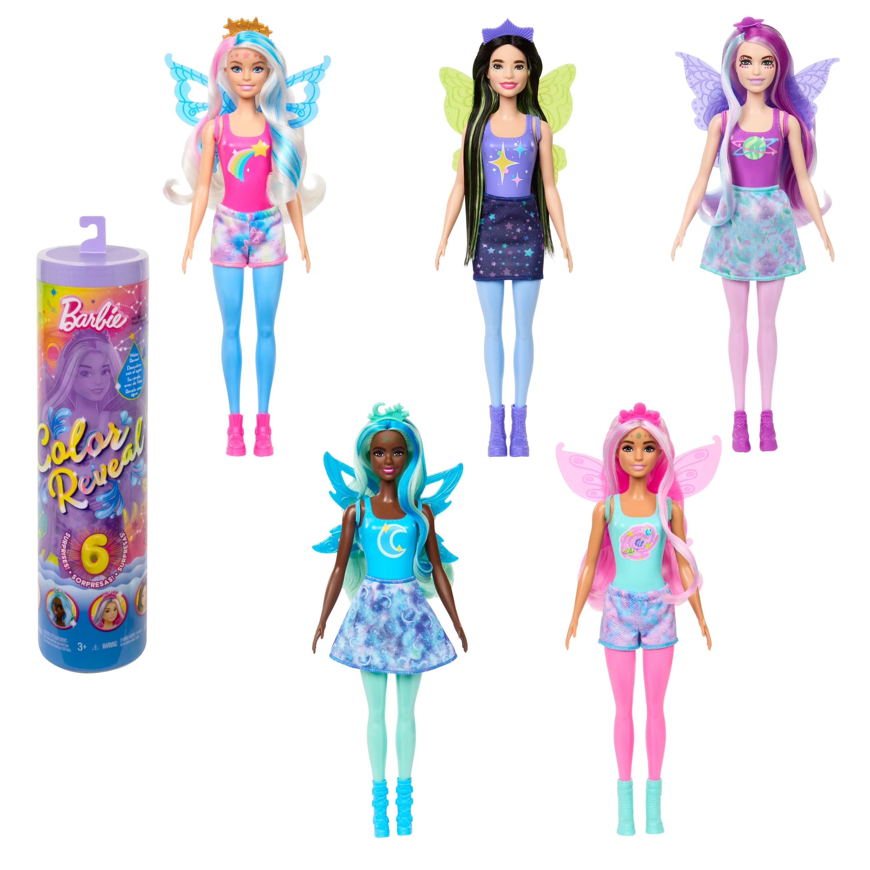 Barbie Color Reveal Doll with 6 Surprises, Rainbow Galaxy Series | Walmart (US)