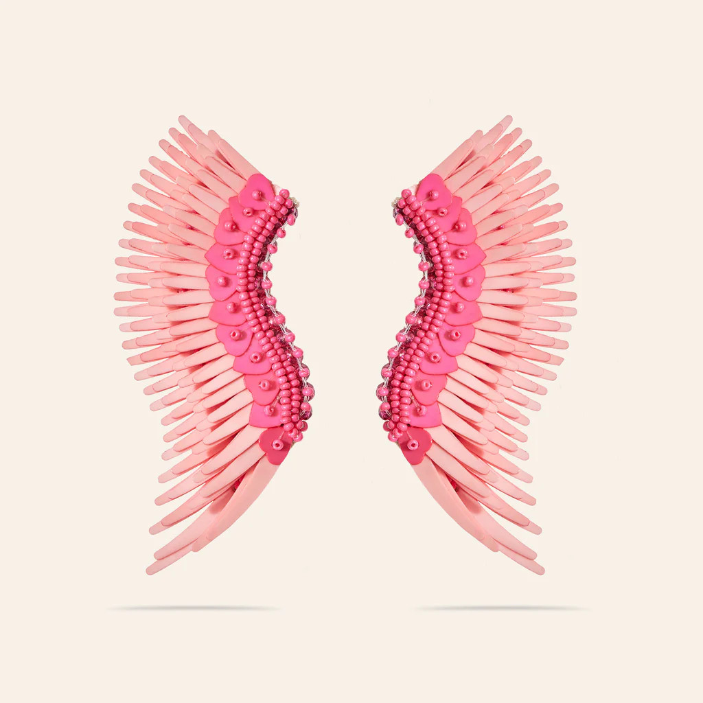 Midi Madeline Earrings Pink Hearts | Mignonne Gavigan