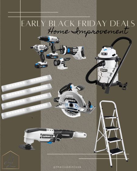 Walmart Early Black Friday Deals- Home Improvement Edition!

Power tools, DIY tools, Shop-Vac, battery cabinet lights, ladder, Home DIY projects

#LTKHolidaySale #LTKsalealert #LTKhome