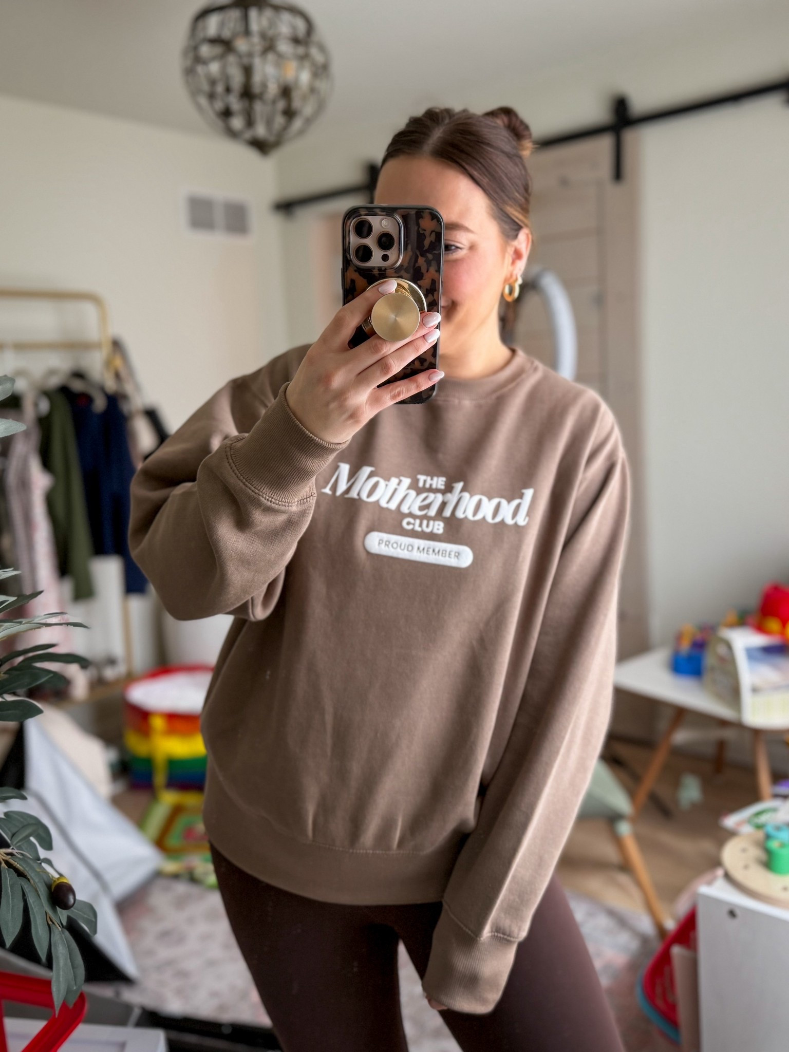 Motherhood pullover - size large and comes in other colors 

#LTKMidsize #LTKdayinmylife #LTKmomlife