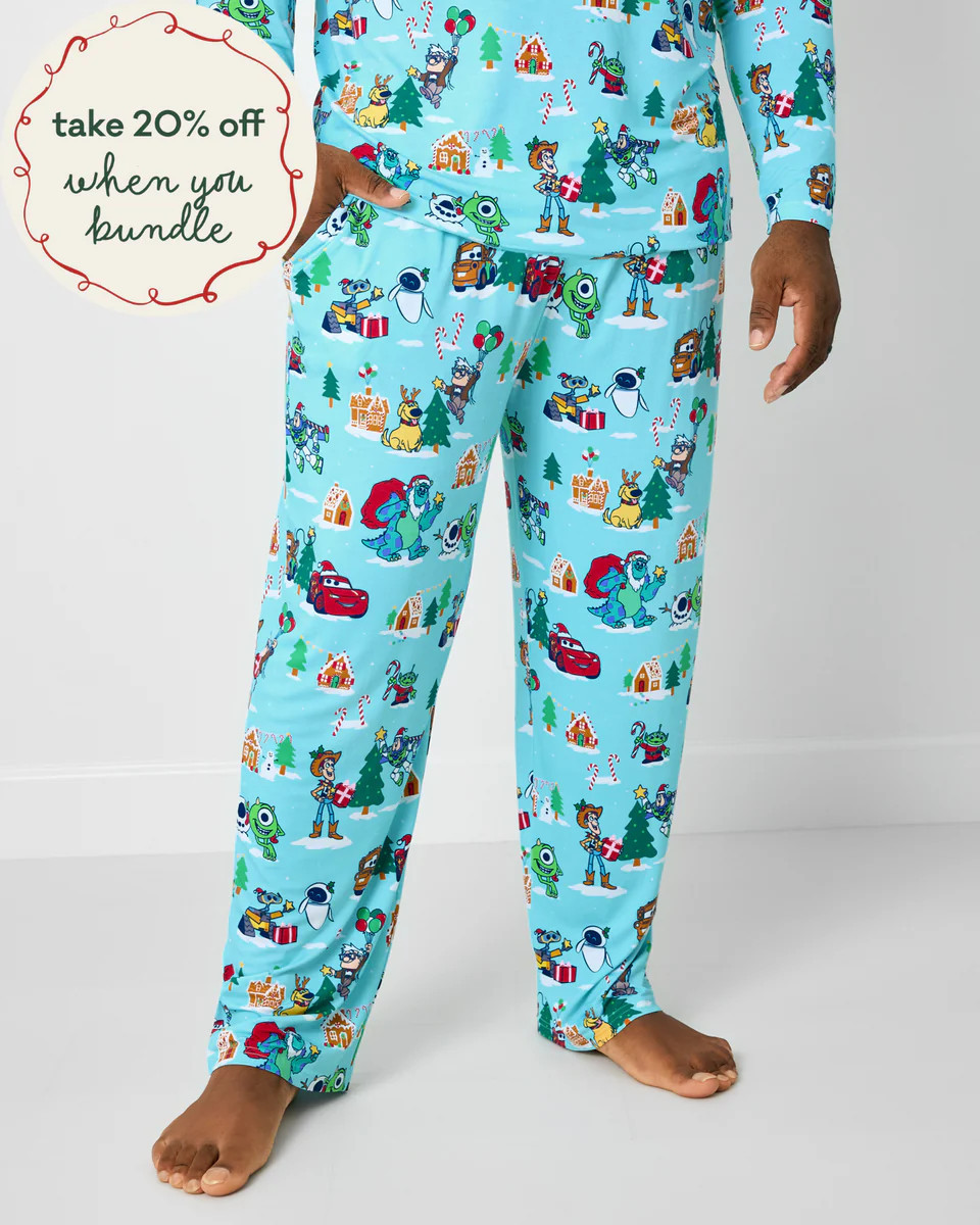 Pixar Christmas Village Men's Pajama Pants | Little Sleepies