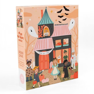 Trick or Treat Puzzle - 300pc: Pippi Post Holiday Jigsaw, Shapes & Colors, Paperboard Material | Target