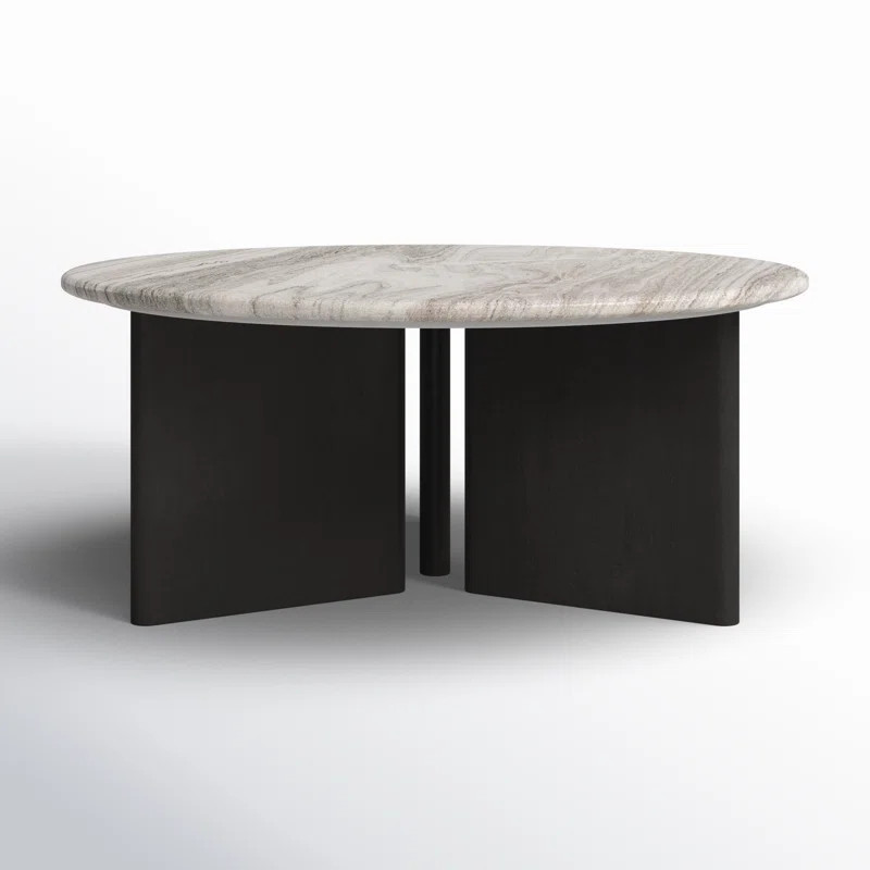 Ferney Round Marble Top Coffee Table | Wayfair North America