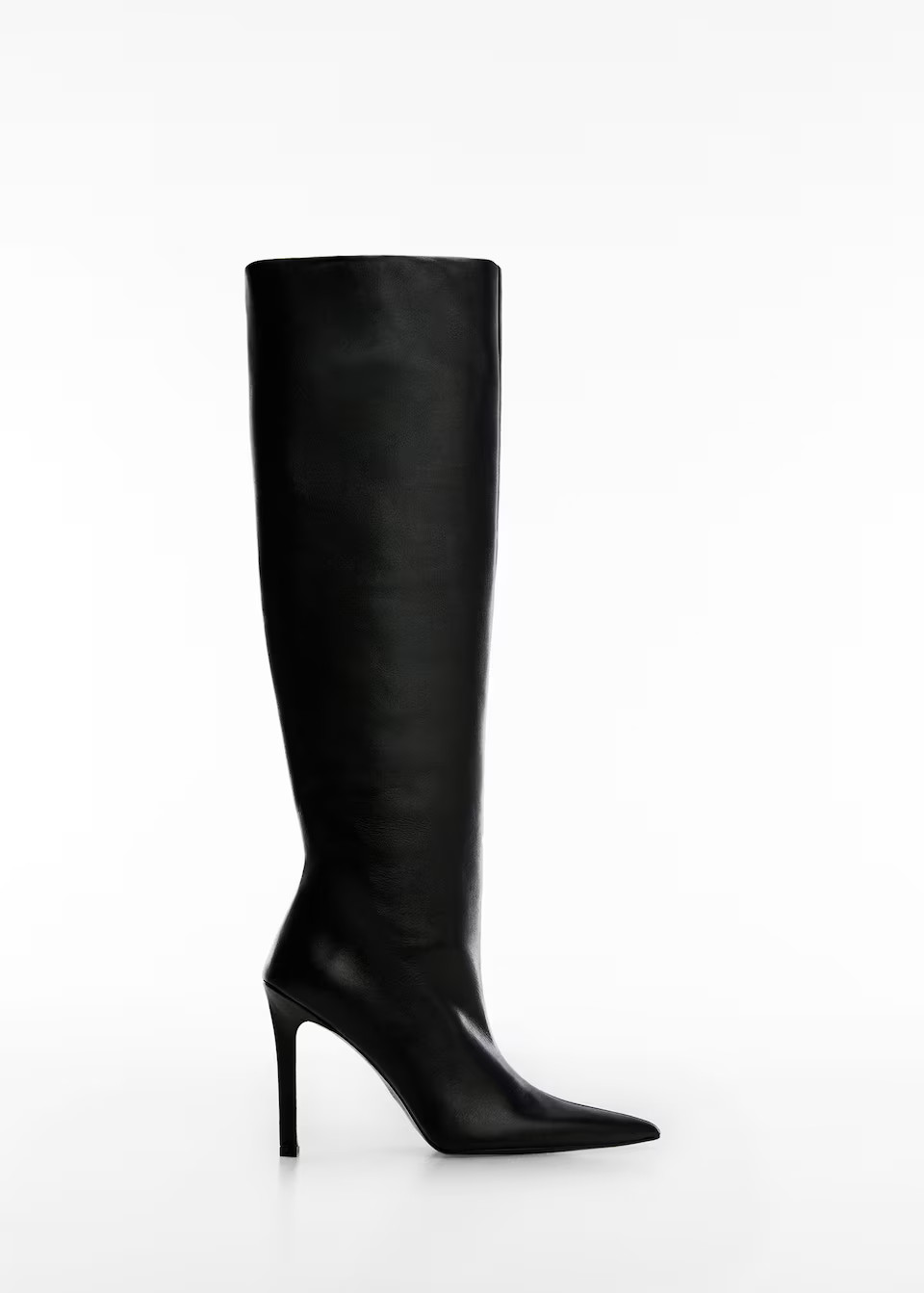 High heel leather boot | MANGO (US)