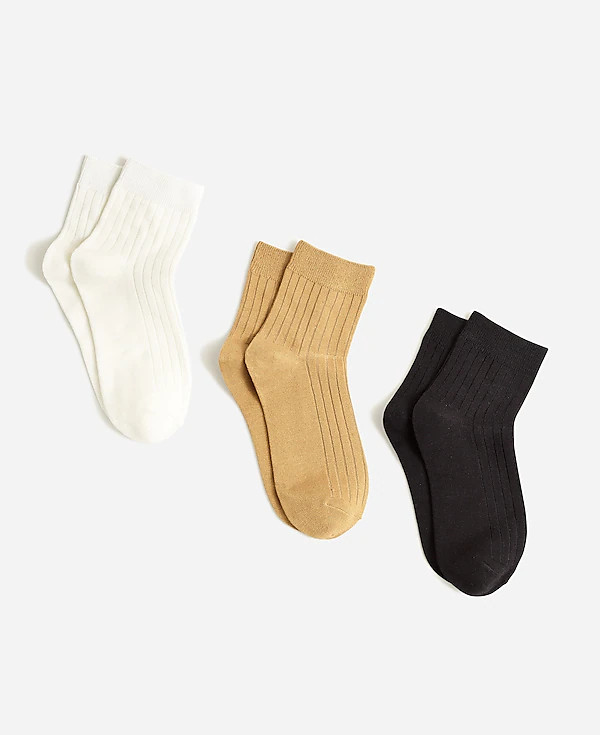 Three-Pack Slinky Ankle Socks | Madewell | Madewell