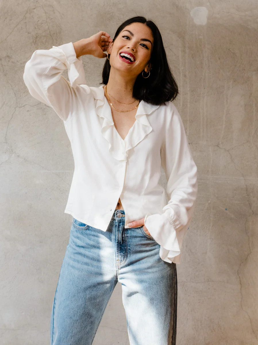 Quincy Ruffle Blouse | ABLE Clothing