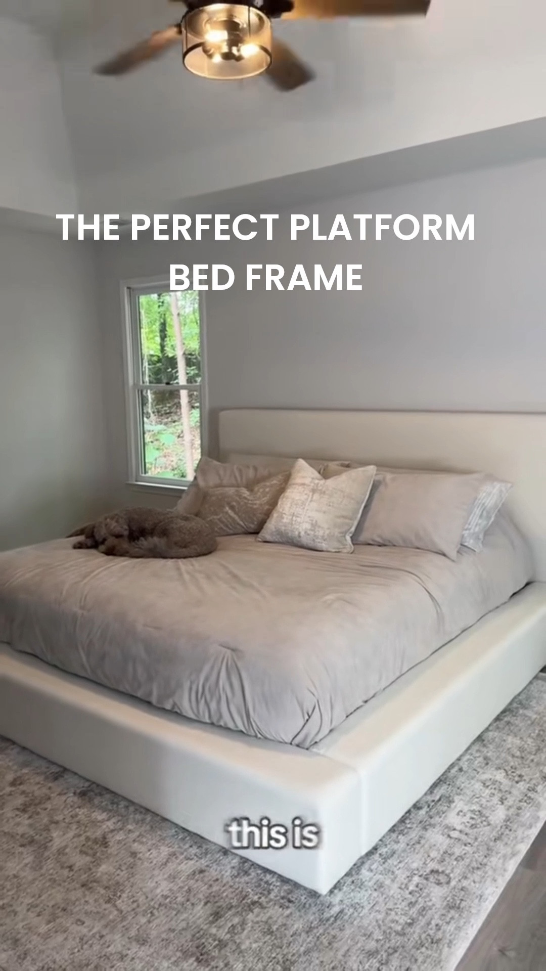 This platform bed frame from AllModern is the perfect minimal but aesthetic bed frame. I’ve had it for a while now and love it! Easy to vacuume and looks great! 

#LTKHome