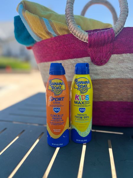Are your kids water babies? I know I can't be the only mama who lives at the pool in the summer! Jaida LOVES the water and now that our community pool is FINALLY this will pretty much be our 2nd home 😂 This means I've gotta stay stocked on sunscreen. We love the banana boat water resistant sunscreen found at “walmart” We've got to make sure we keep this melanin protection while having fun in the sun! #walmartpartner  #walmartbeauty #walmart 

#LTKKids #LTKSwim #LTKFamily