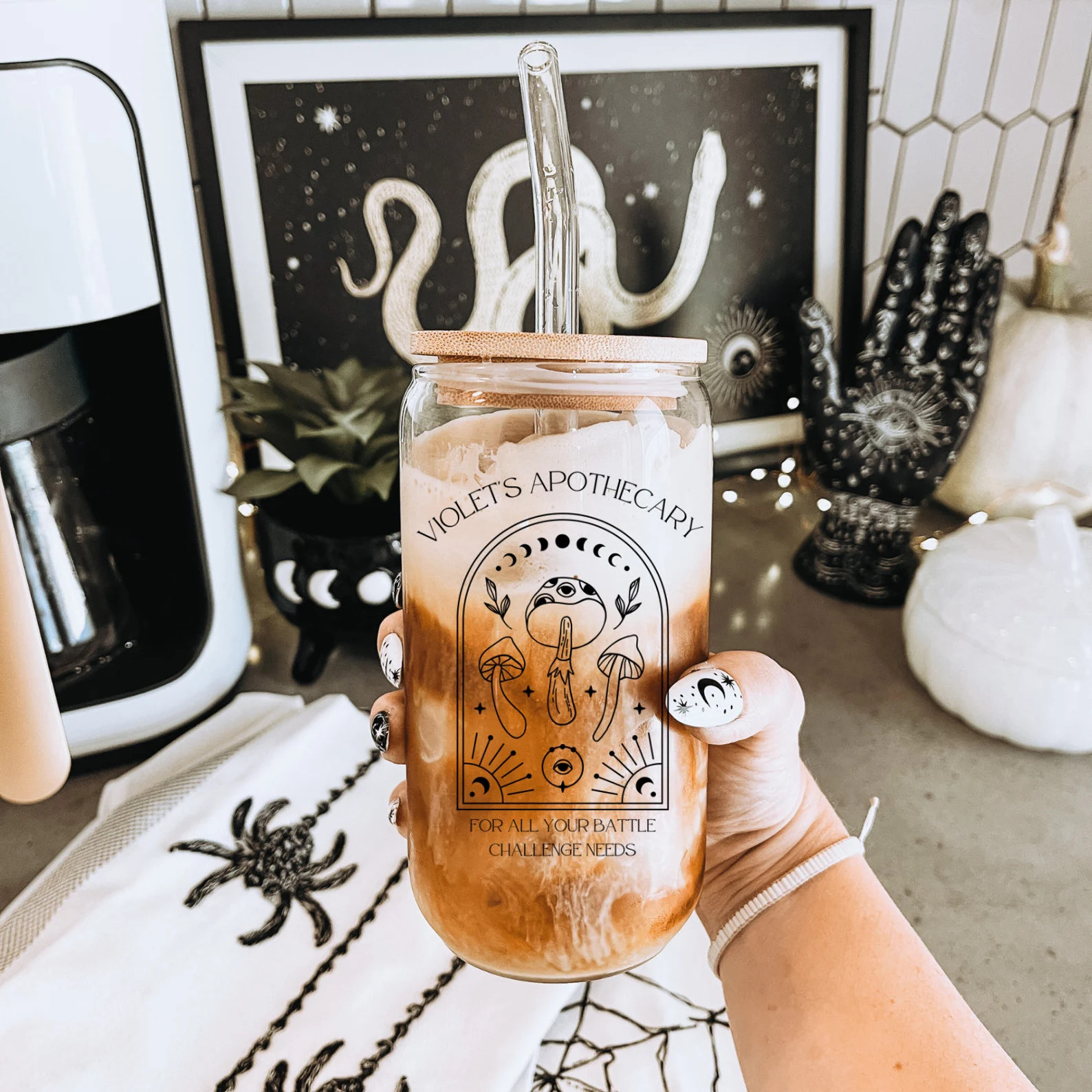 Violet's Apothecary Iced Coffee Cup Fourth Wing Cup Gift - Etsy | Etsy (US)