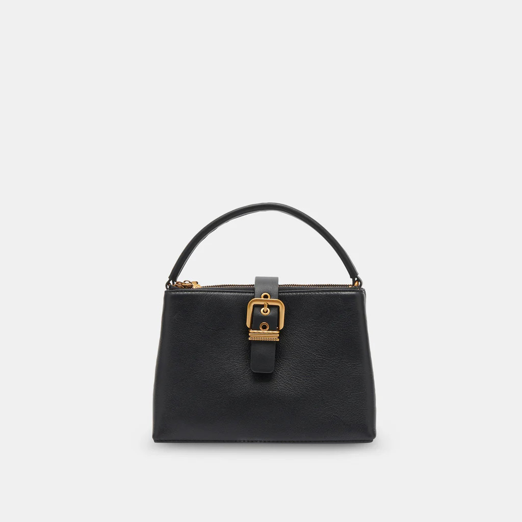 CHARLY CROSSBODY BLACK LEATHER | DolceVita.com