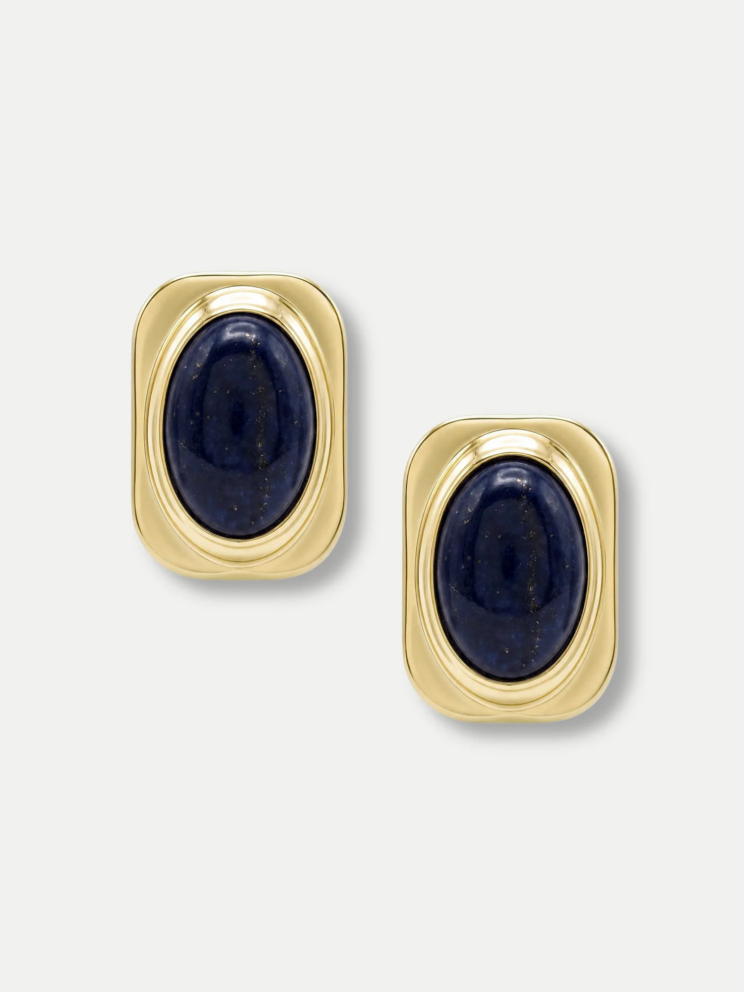 Tiger’s Eye Post Earring in Gold/Brown | Veronica Beard | Veronica Beard