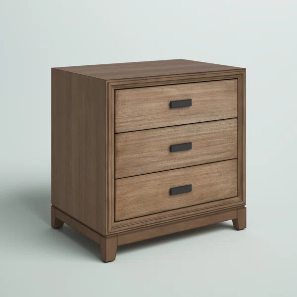 Aarush Camilla 2 Drawer Nightstand, Antique Grey | Wayfair Professional