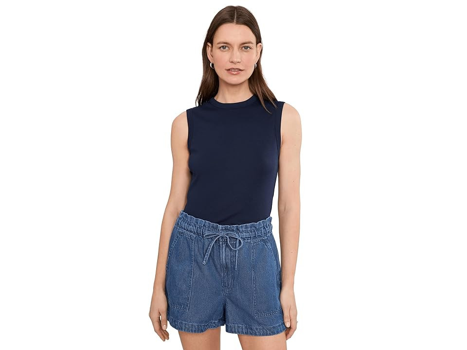 Madewell Ribbed Shell Tank Women's Clothing Midnight Navy: XS (Women's 00-0) | Zappos.com