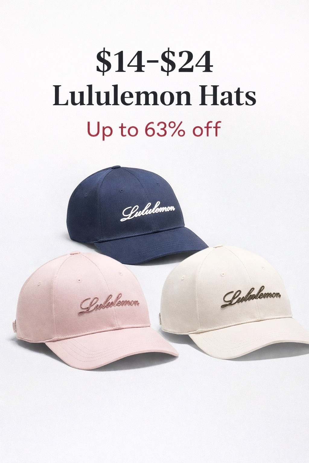 Rare Lululemon deal / will sellout! Up to 63% off unisex hats 😍🙌🏻 free shipping too! 

#LTKActive #LTKdayinmylife #LTKfitnessgoals