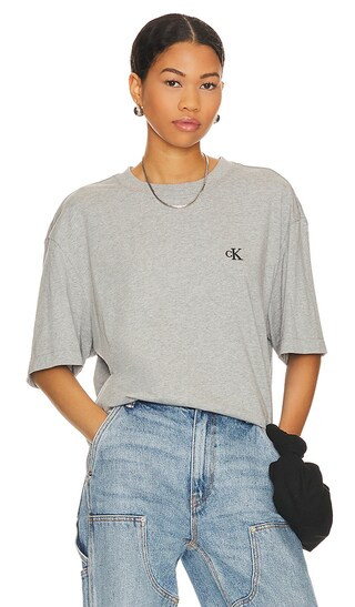 Archive Logo Relaxed Short Sleeve Tee in Heroic Grey Heather | Revolve Clothing (Global)