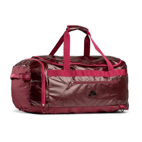 Ozark Trail 70L Coated Polyester Ripstop Duffel Bag with Backpack Straps, Plum | Walmart (US)