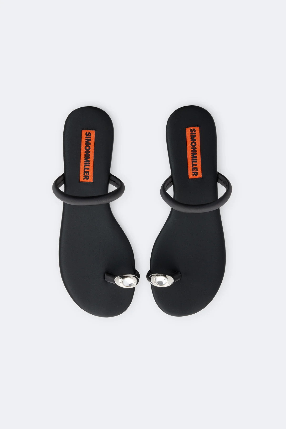 Pipe Sandal In Black/Clear | Simon Miller
