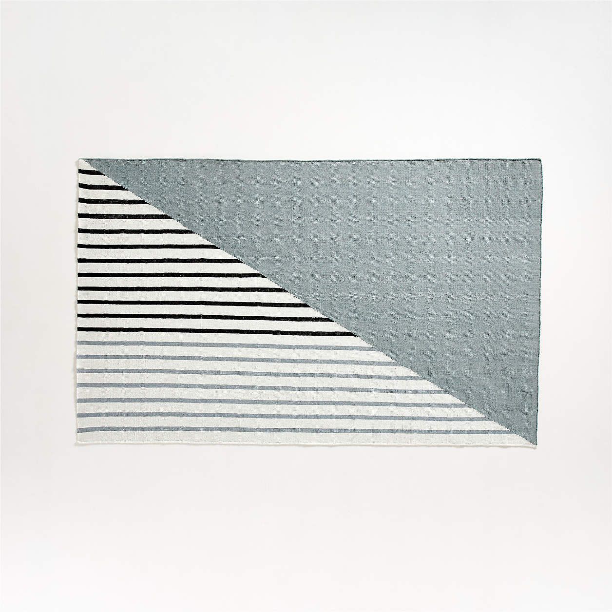 Colorblock Stripe Performance Rug | Crate and Barrel | Crate & Barrel