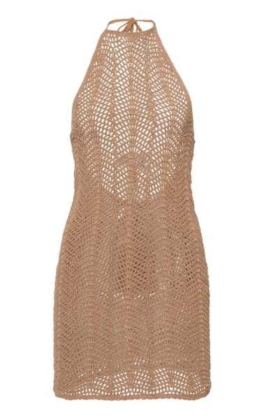 Noelie Crocheted Cotton Halterneck Mini Dress | Moda Operandi (Global)