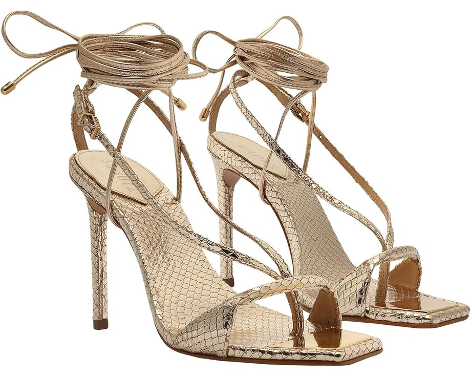Schutz Vikki Metallic Leather Sandal | Zappos