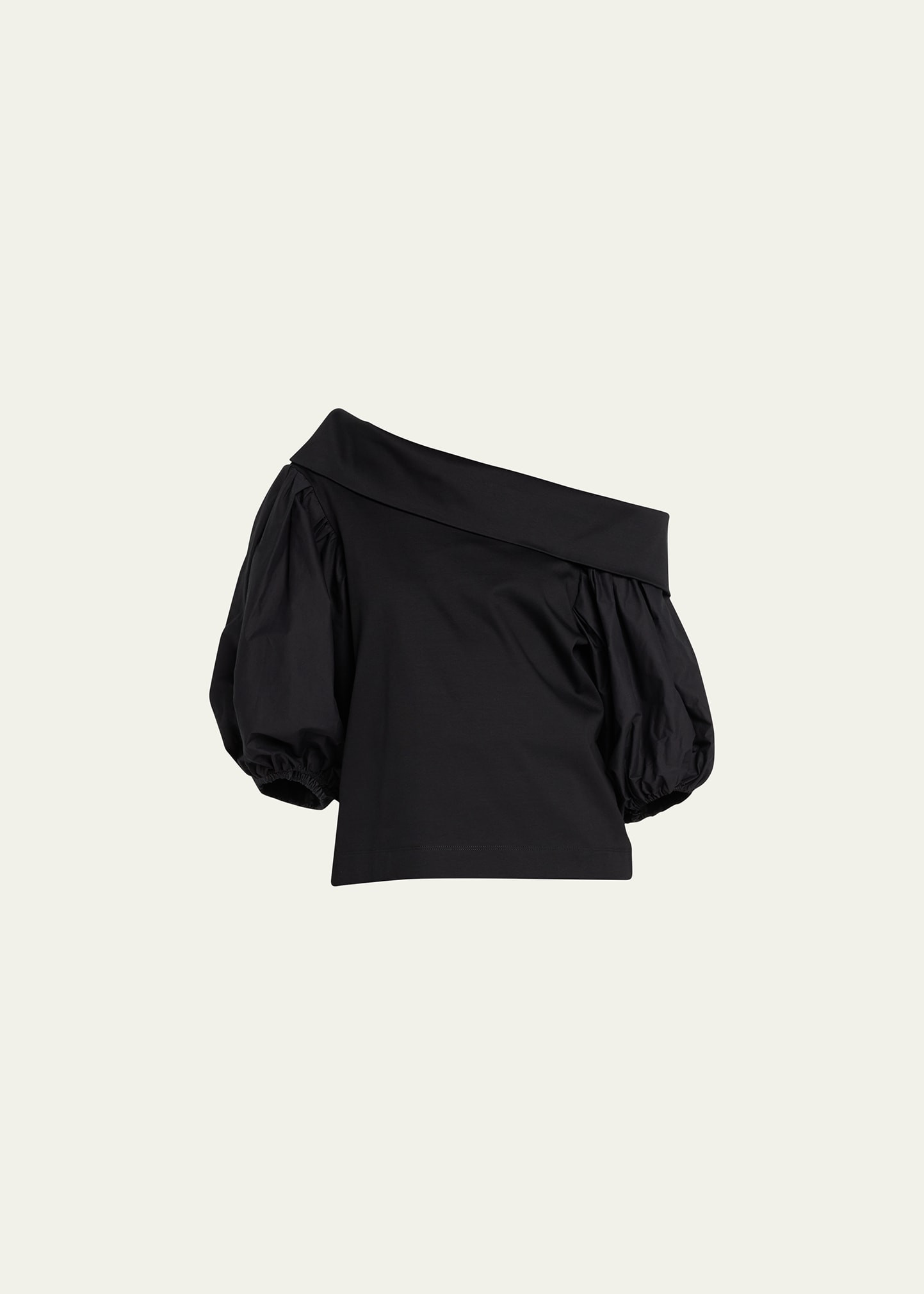 Georgia Asymmetric Puff-Sleeve Top | Bergdorf Goodman