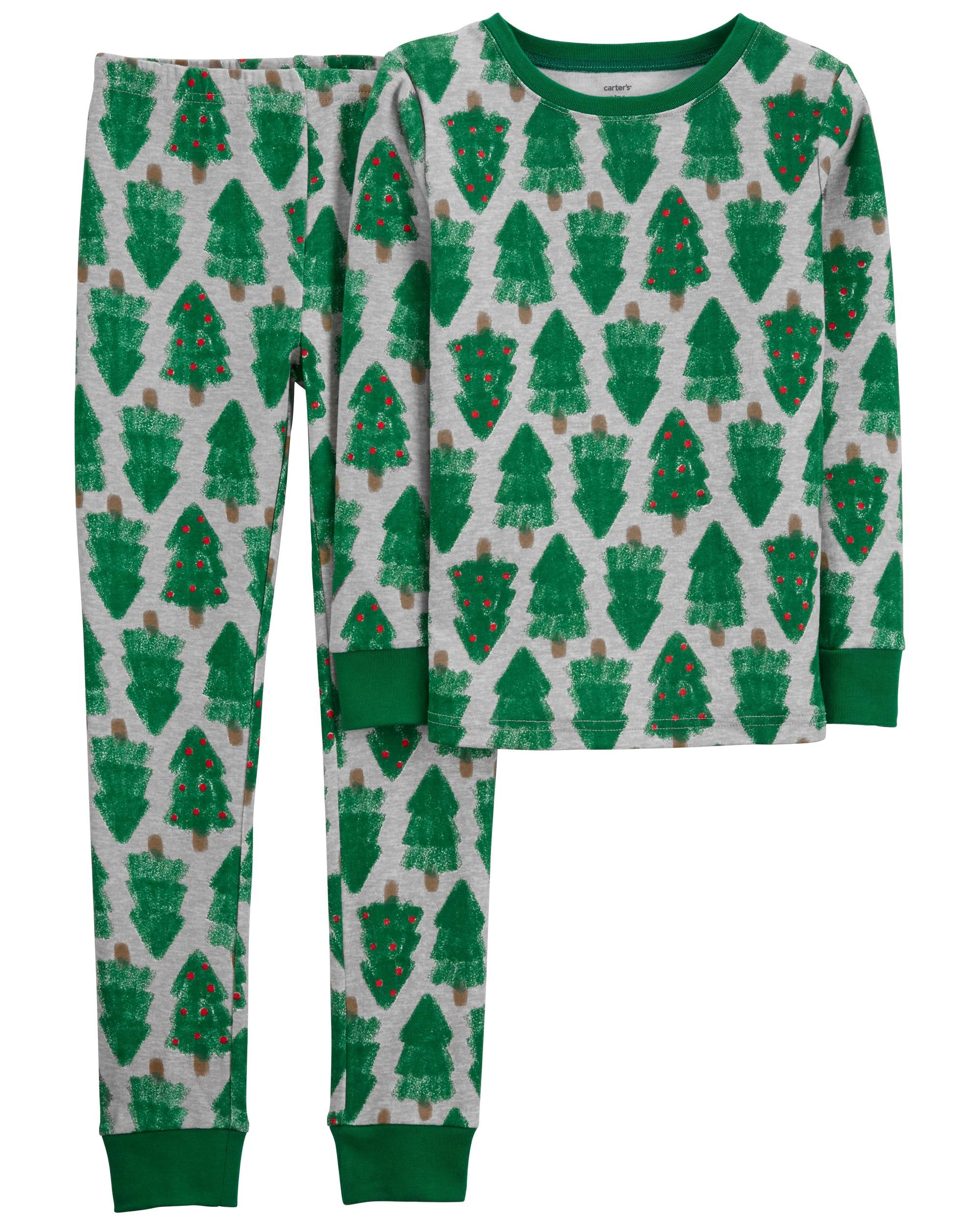 2-Piece Christmas Tree 100% Snug Fit Cotton PJs | Carter's