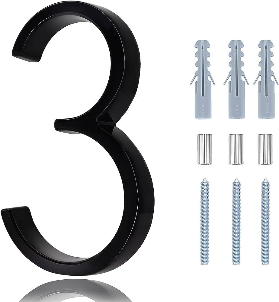 House Numbers For Outside Modern - 5 Inch Floating House Numbers With Nail Kit And Instructions, ... | Amazon (US)