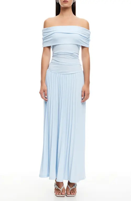 LIONESS Field of Dreams Maxi Dress in Soft Blue at Nordstrom, Size X-Large | Nordstrom