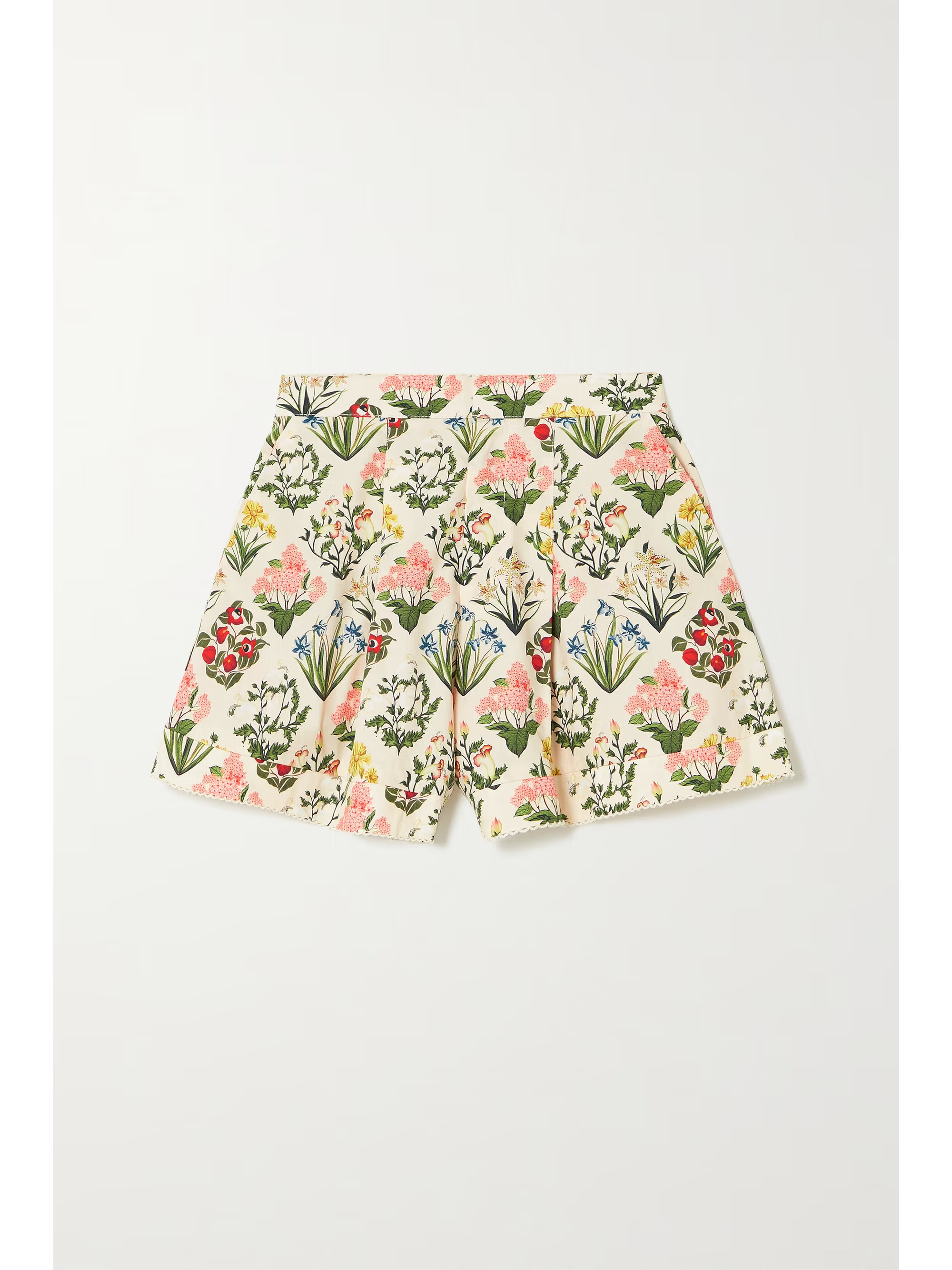Toronjil floral-print organic cotton-poplin shorts | NET-A-PORTER (UK & EU)