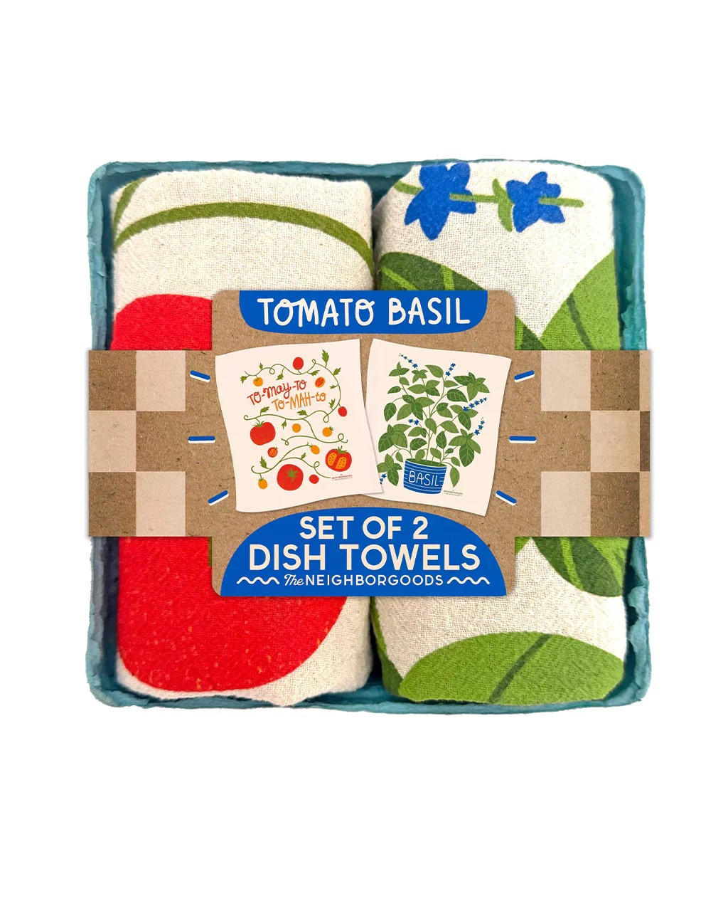 Tomato Basil Dish Towel - Set of 2 | ban.do