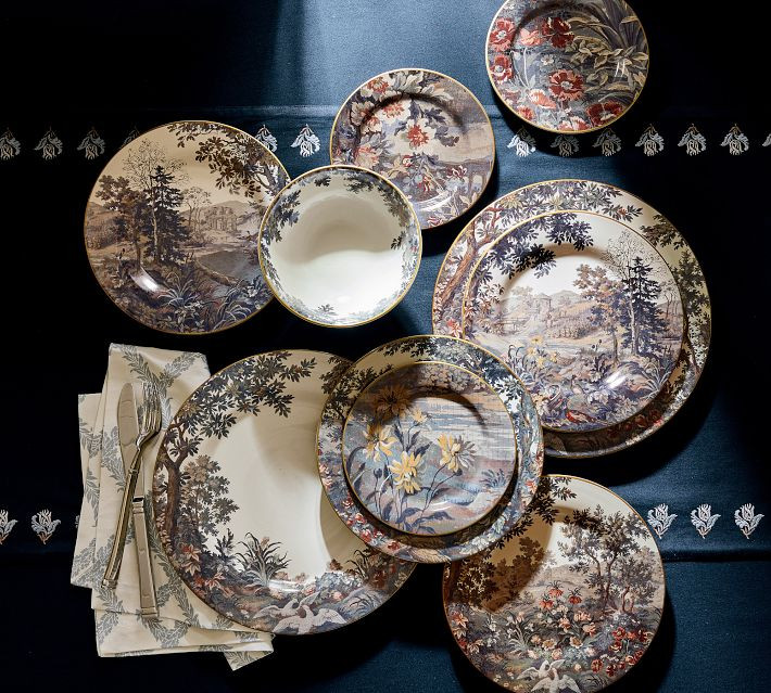 Kravet Folly Scenic Stoneware Dinnerware Collection | Pottery Barn (US)