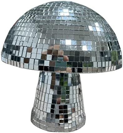 Mushroom Disco Ball, Disco Mirror Reflective Ball, Mirror Disco Ball Mushroom Shape Home Art Deco... | Amazon (US)