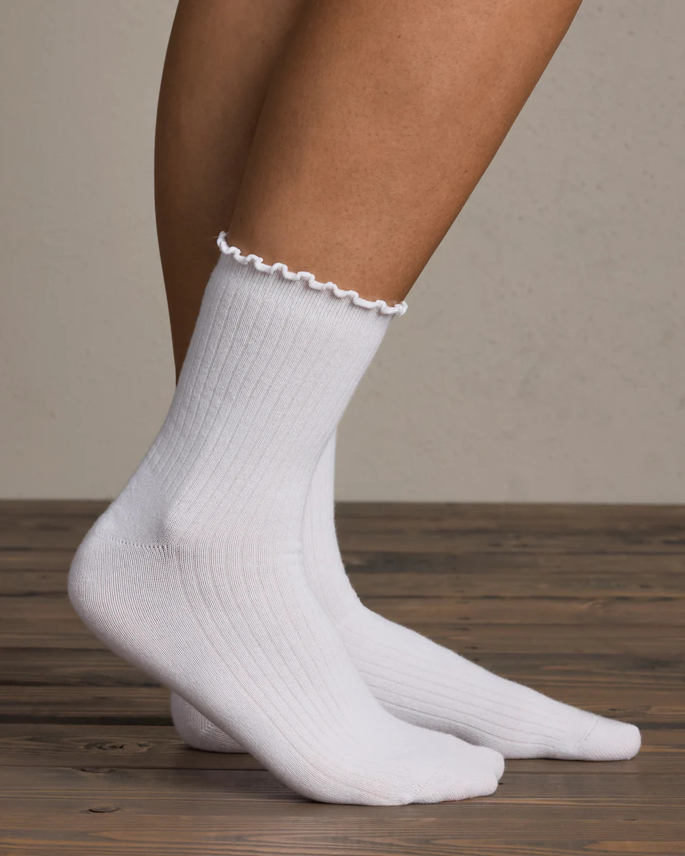 C.O.R Half Crew Sock - Scalloped Edge | Rhone
